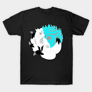 Simple Kitsune Fox Art T-Shirt